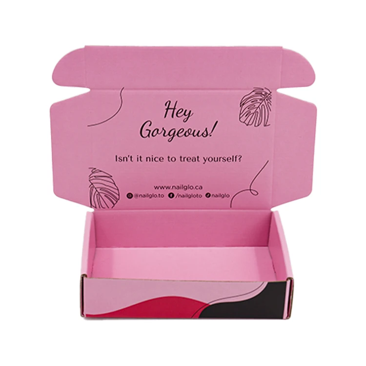 W174 Custom Mailing Paper Corrugated Kraft Mailer Shipping Box Cardboard Mailer Boxes Custom Logo Printing Corrugated Mailer Box