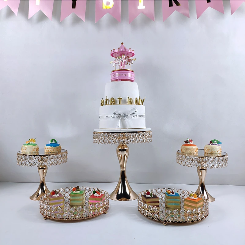 cheap wedding slate wholesale hanging white luxury decorative set cake separator tier stand crystal decoration
