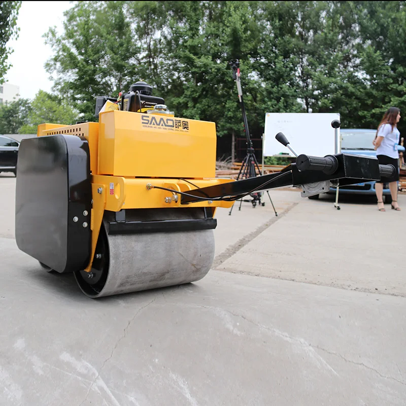 High Quality Diesel Engine Walk Behind Double Drum Vibrator Roller bomag SYLJ-S600C Model