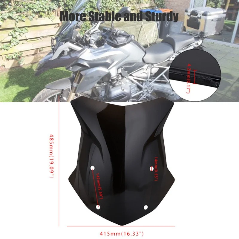 Motorcycle Windscreen Windshield For BMW R1200GS R 1200 GS LC R1250GS ADV Adventure Wind Shield Screen Protector accessories