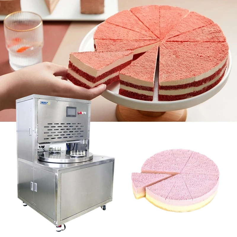 Sponge Cheese Layer Round Food Ultrasonic Cake Topper Cutter Slicer Set Cutting Machine
