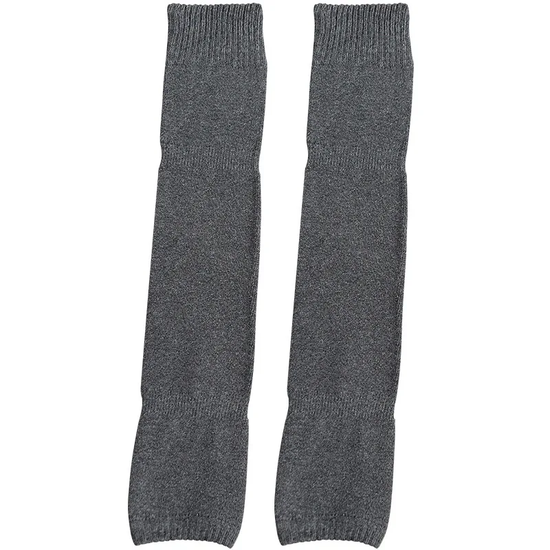 Extra Long Thick Fleece Lined Elastic Winter Warm Footless Compression Socks knit Womens Over Knee Leg Warmers