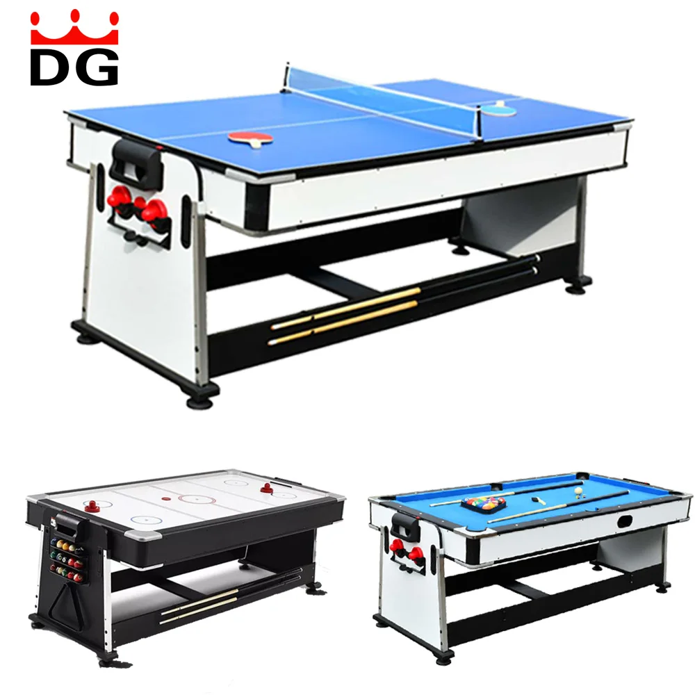 7ft snooker & billiard hot-selling billiard pool table air hockey ping-pong functions 4 in 1 multi game table