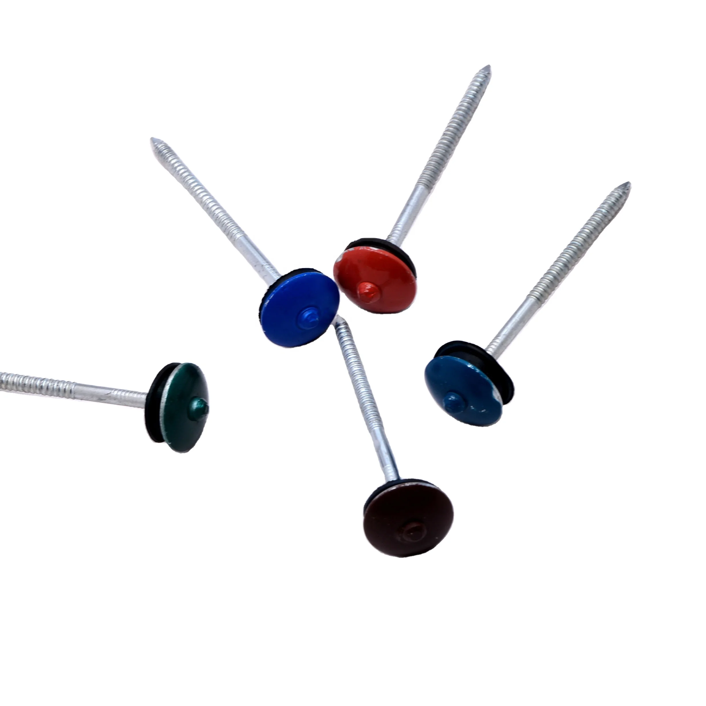 Подгонянные алюминиевые кровельные гвозди рынок uganda кровельные гвозди для ногтей красный