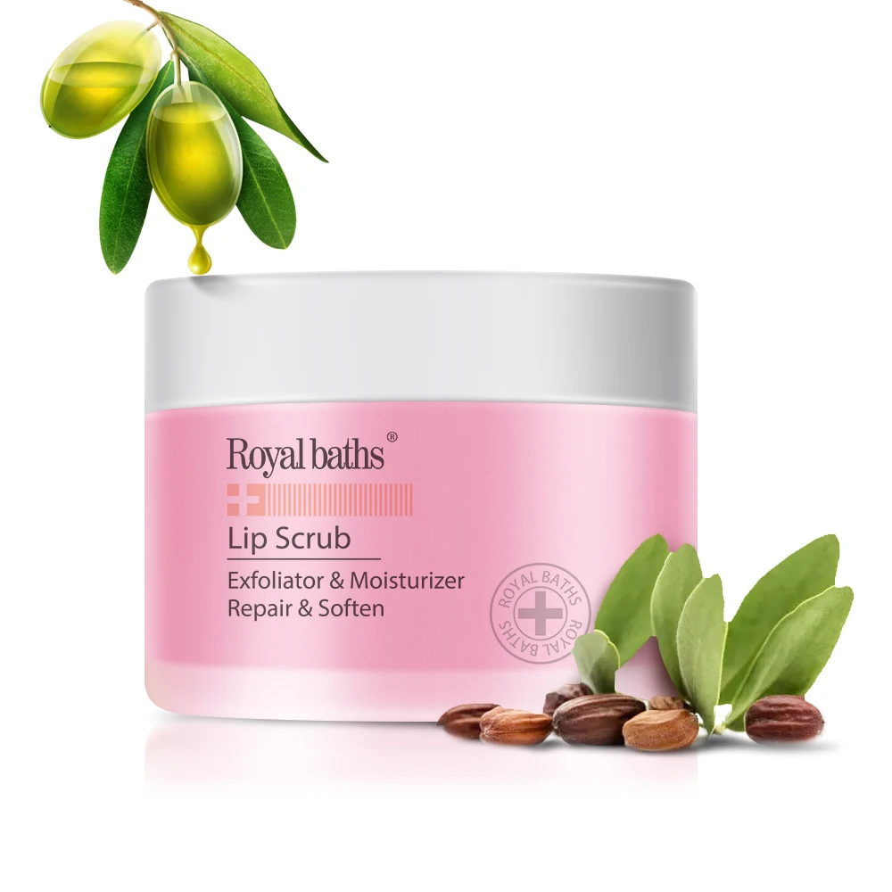 OEM Organic Vegan Fruit Vitamin E Peach Lip Exfoliator & Moisturizer Lip Sugar Scrubs For Lip Care