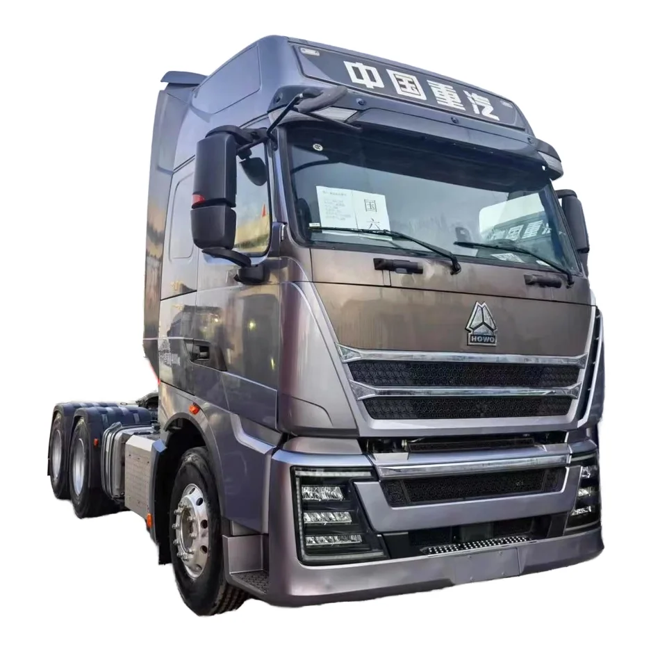 Hot Sale Heavy Duty Truck sinotruck howo th7 6x4 tractor truck HOWO Trailer Head White Diesel Tractor on sale