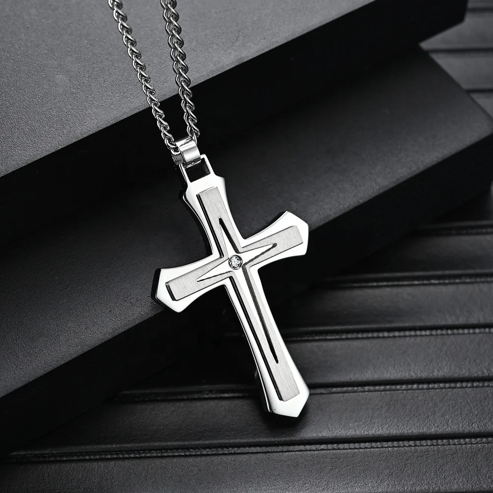 Stainless Steel 316L Religious Christian Jewelry Cross Pendant