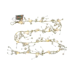 New Design Christmas Lights Acrylic Beads And Warm Color Led Lights For Home Decoration