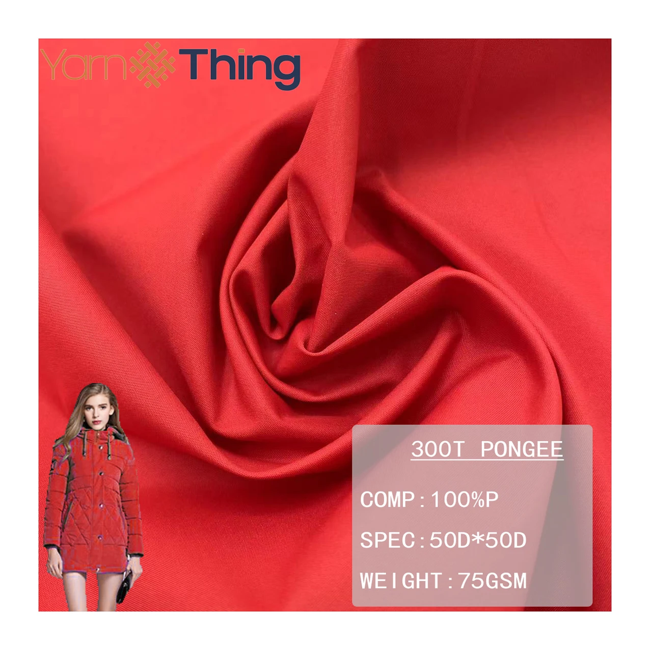 300T 50D*50D full-dull polyester pongee fabric for jackets coats dresses lining hometextile