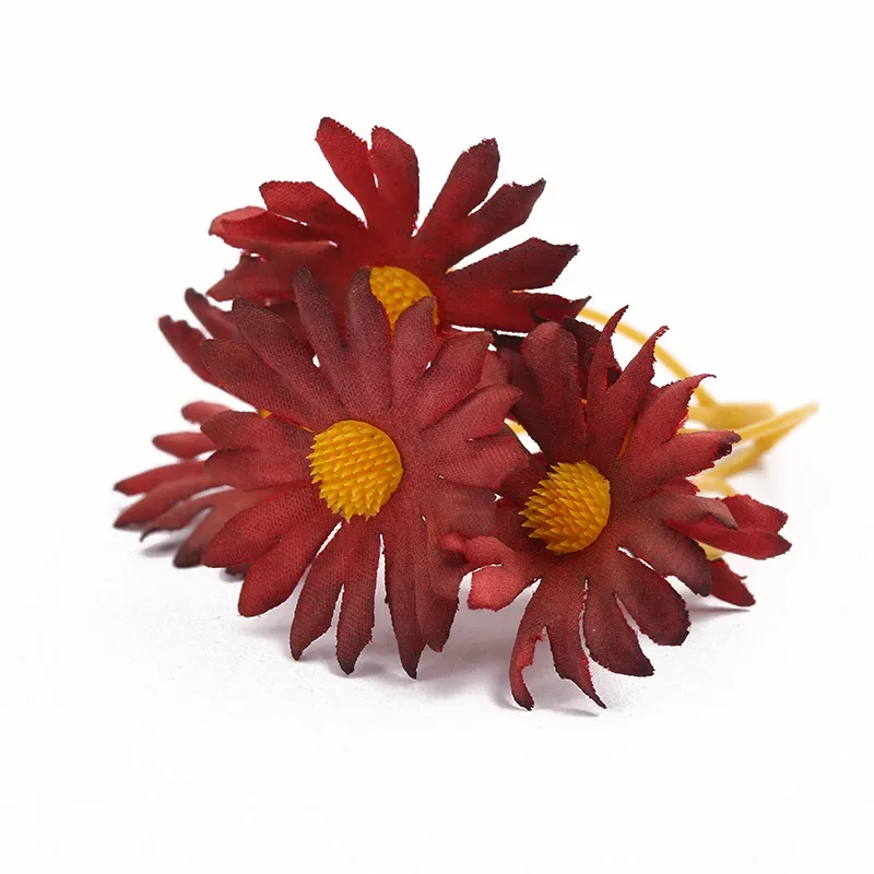 5 heads factory high quality artificial gerbera small daisy flower head for home wedding