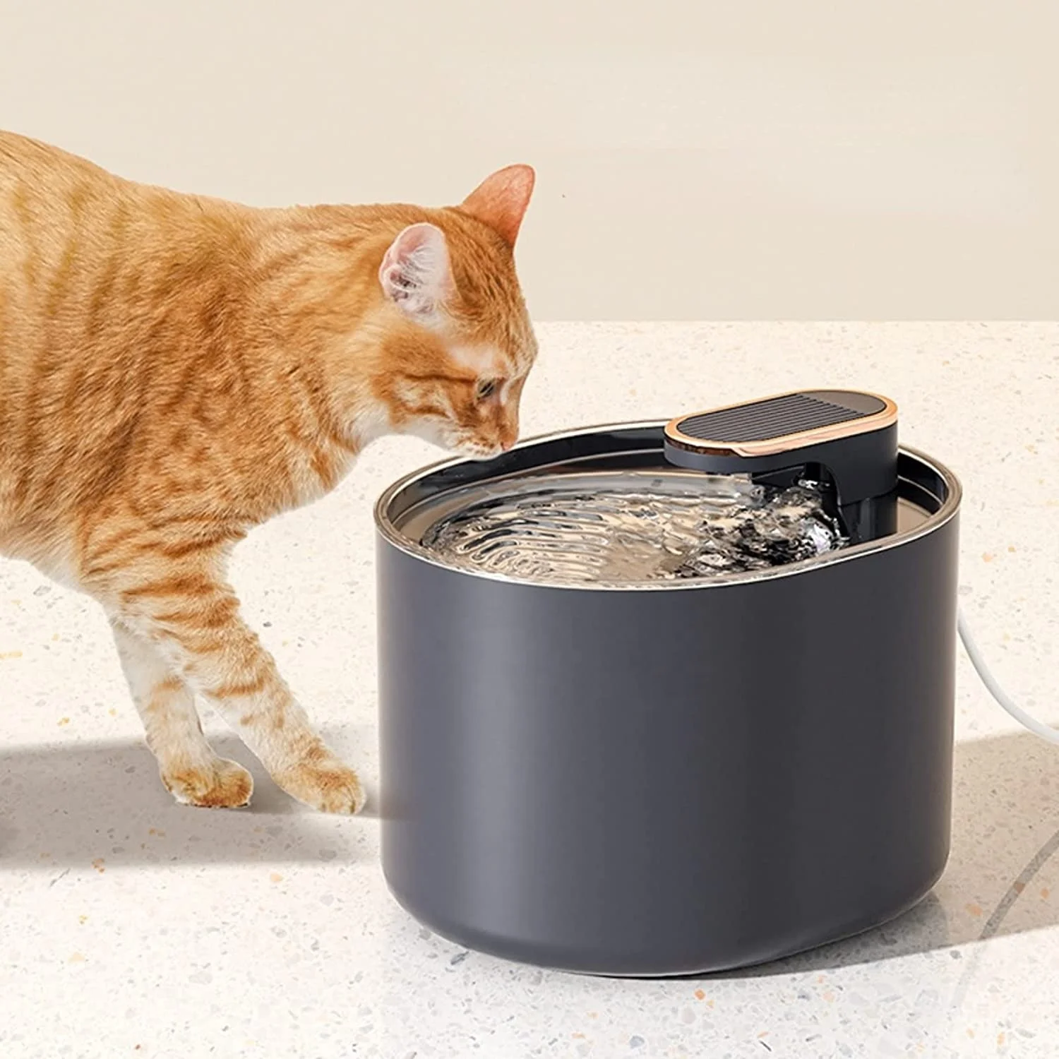 Ultra-Quiet Automatic Cat Drinking Fountains with 5 Replacement Filters