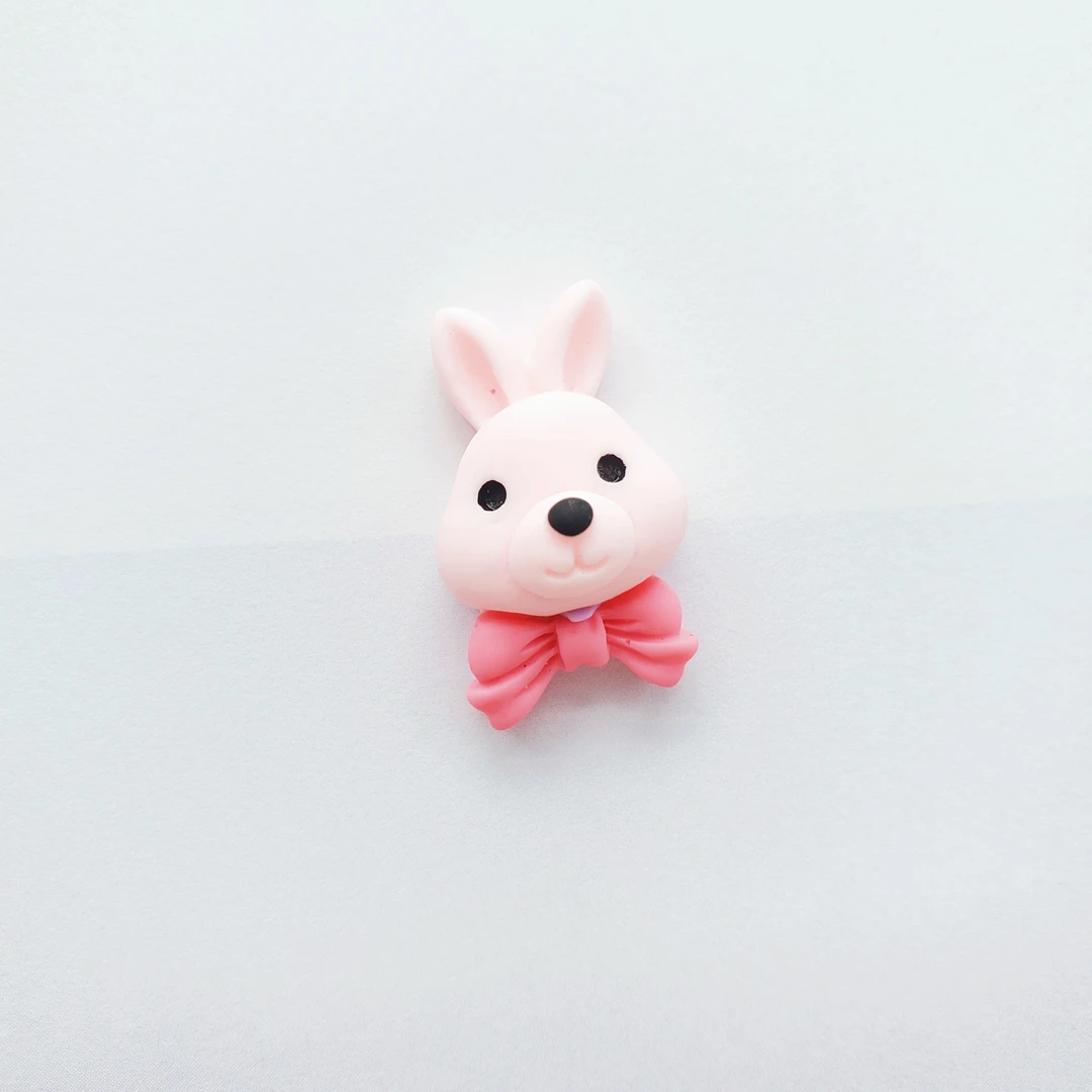 Wholesale Diy Kids  cartoon resin accessories rabbit bear frog children rubbers band hairpin set material for jewelry making