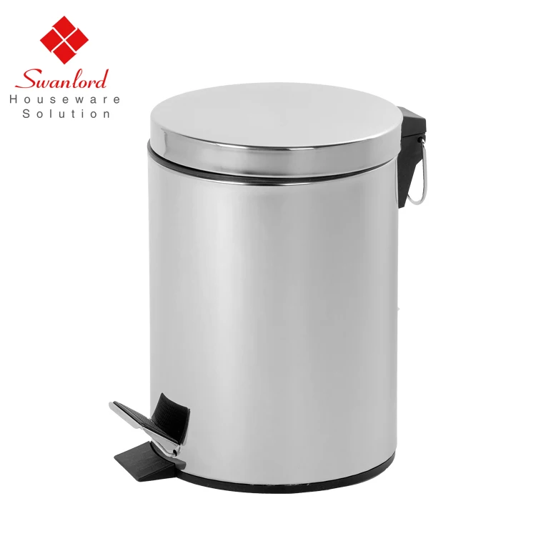 Зеркальный светильник/нержавеющая сталь, домашняя кухня, крышка, педаль, мусорное ведро