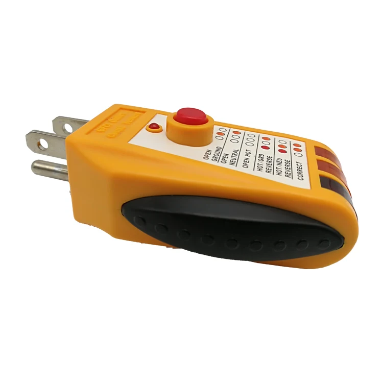 CULus Certified Mains Power Electric Socket Safety Tester Polarity Tester Circuit Tester With GFCI test