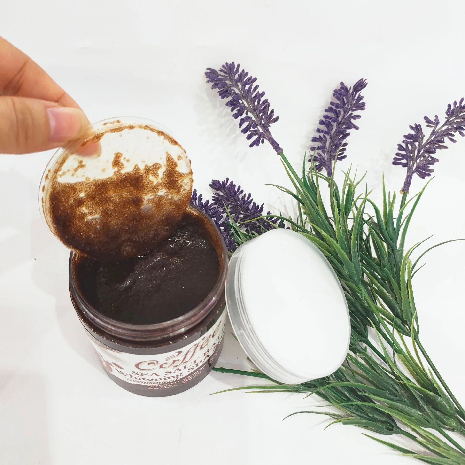 Custom  Coffee Bubble Scrub Bath Salt To Remove Rough Skin Exfoliate Dead Skin Moisturizing Sea Salt Kaffee-peeling-badesalz
