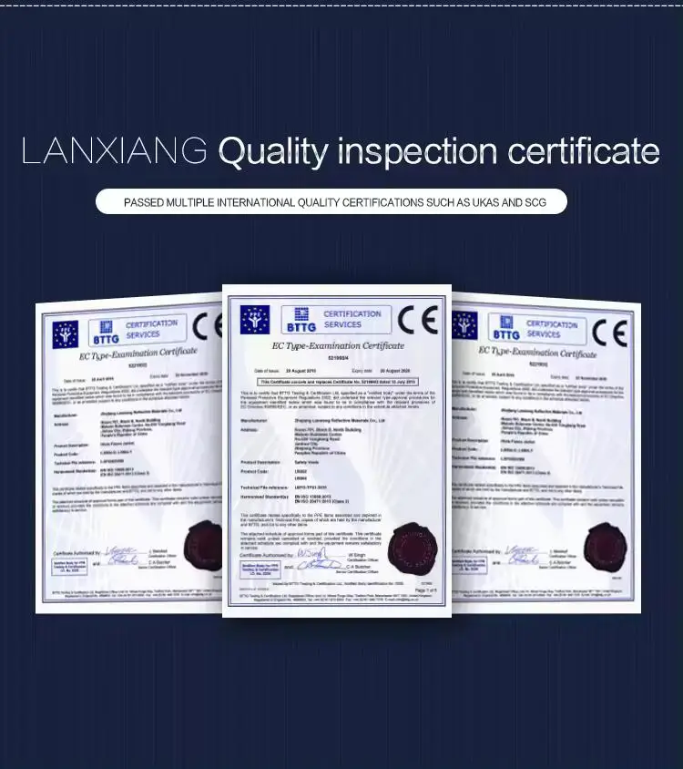 LX Good Vinyl Coat Clothing Reflective Waterproof Jacket With Stripe  Bomber jacket for Winter work