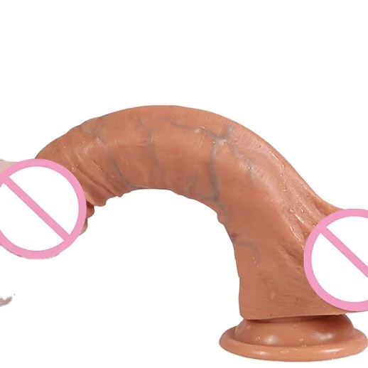 ISO BSCI factory wholesale Silicone and PVC ildo toys for women dildo sex toys for woman natural