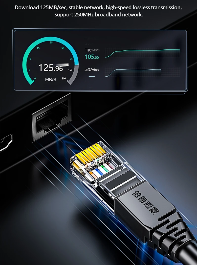 High Quality 26awg Pure Copper 8-core Twisted Utp Cat 6 Network Cable Cat6 Patch Cord Cat6 Ethernet Cable