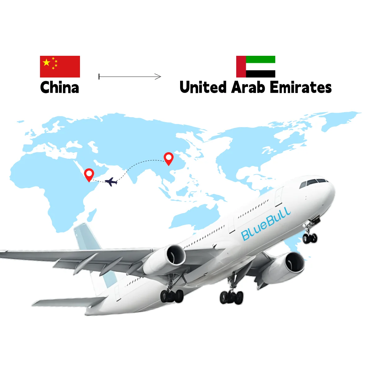 Air Sea Railway Door to Door Shipment Transport Agent Dhl Shipping from China to UAE Dubai