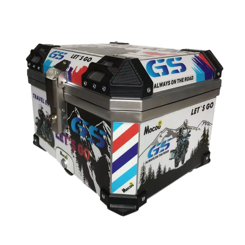 Chasing factory 38L 35L 45L 68 L scooter aluminium top boxes motorcycle top cases bike trunk tail boxes
