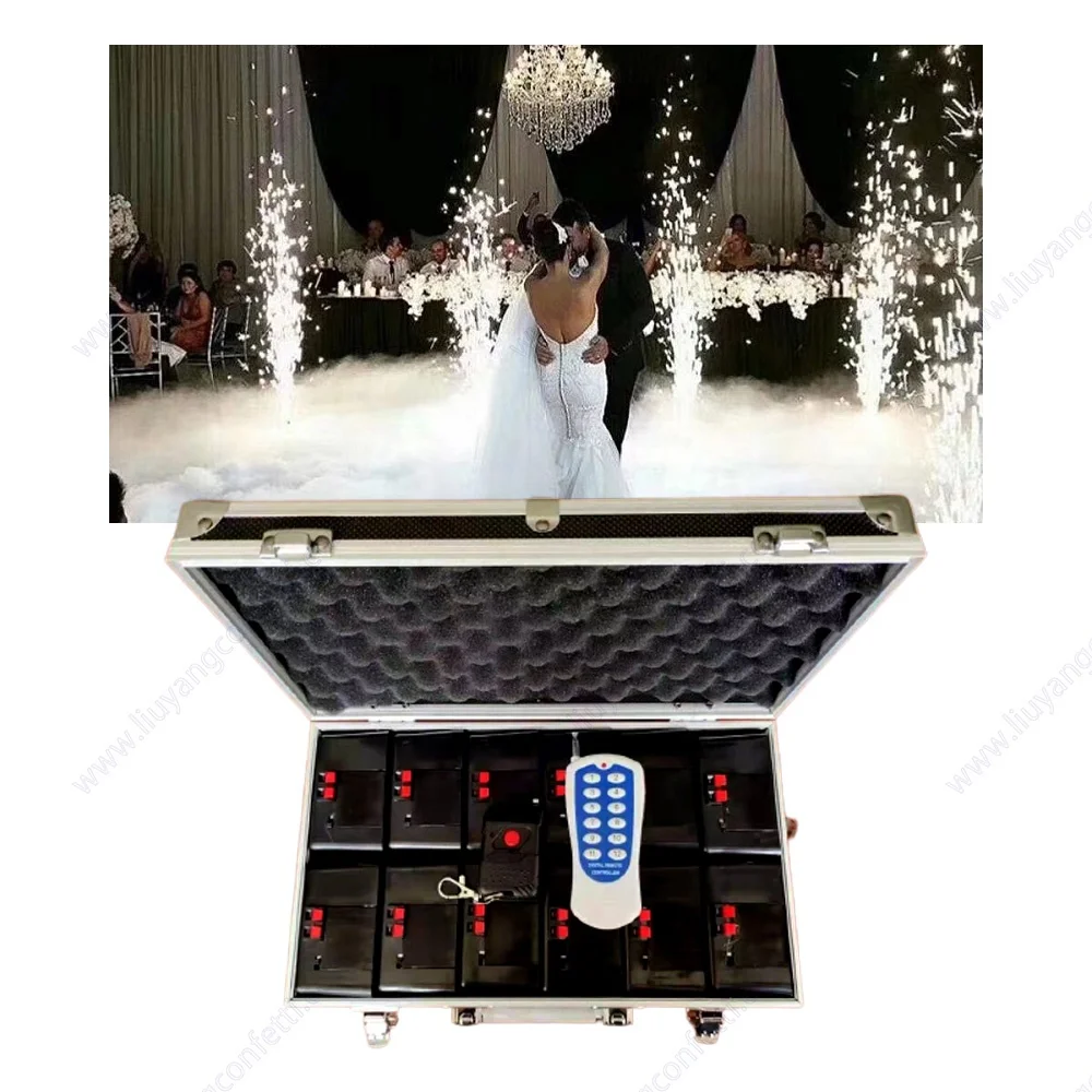 12 pcs receiver fireworks firing system for stage indoor cold fountain