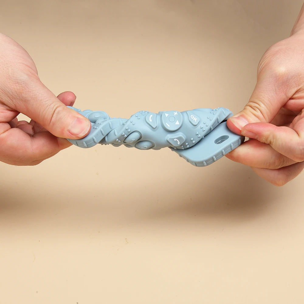 New Design Cheap Price Cordless Phone Teething Toys Baby Silicone Teether