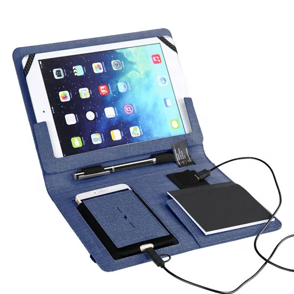  Портфель формата А4 с держателем для ipad и беспроводным зарядным устройством папка из искусственной кожи особым