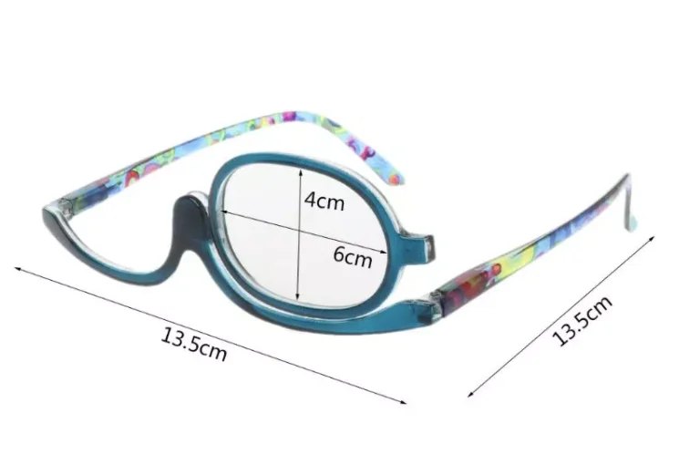 Colorful Folding Eyeglasses Women Cosmetic General Rotating Magnifying Glasses Makeup Rolling Rotated Reading Glasses