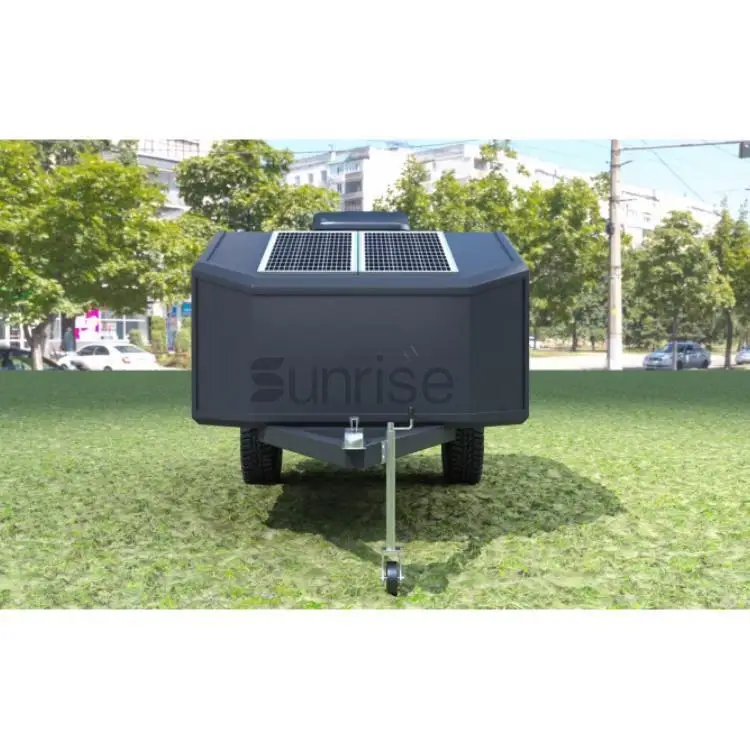 Factory Custom Mini Tourist Pop up Camper Teardrop, Wholesale Fashion Sleeper Travel Trailer Teardrop Camper Mini Caravan
