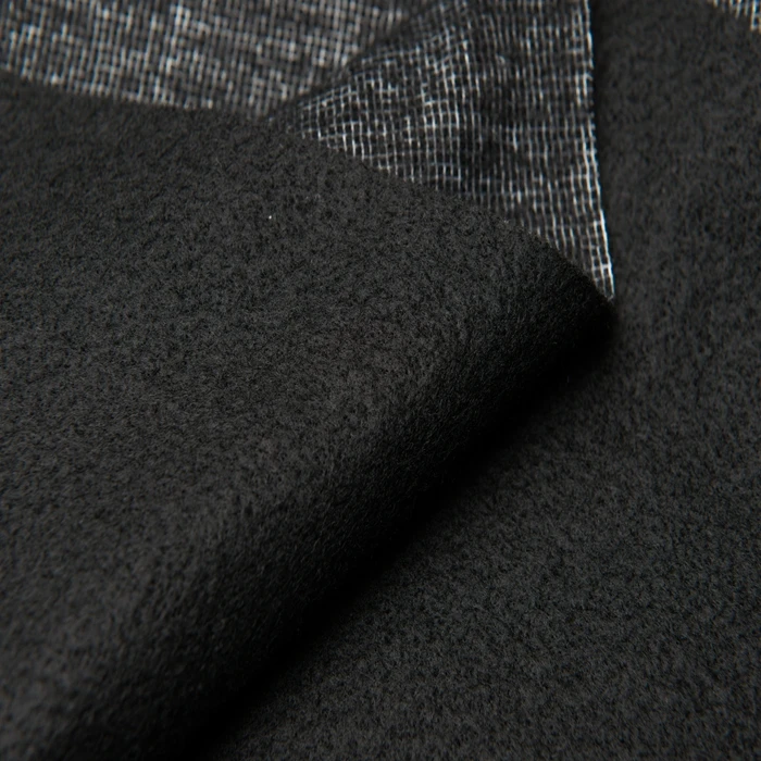 Wholesale of new trend hot sale direct polyester weft insert interlining brushed warp knitted fusing tricot interlining