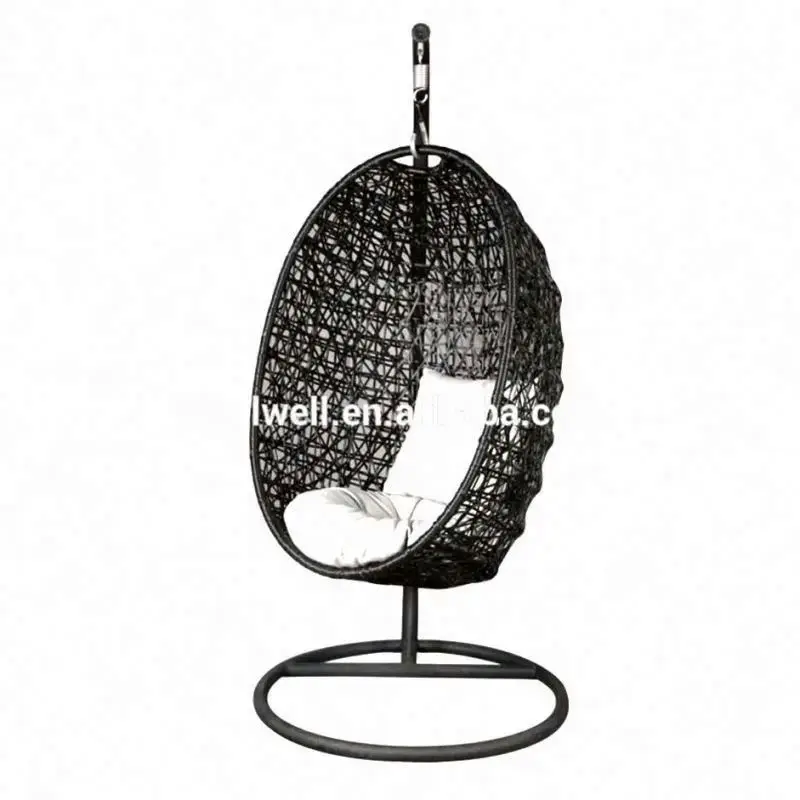 China Factory Supply Wicker Rattan Furniture Garden Hanging Egg Chair Cheap
