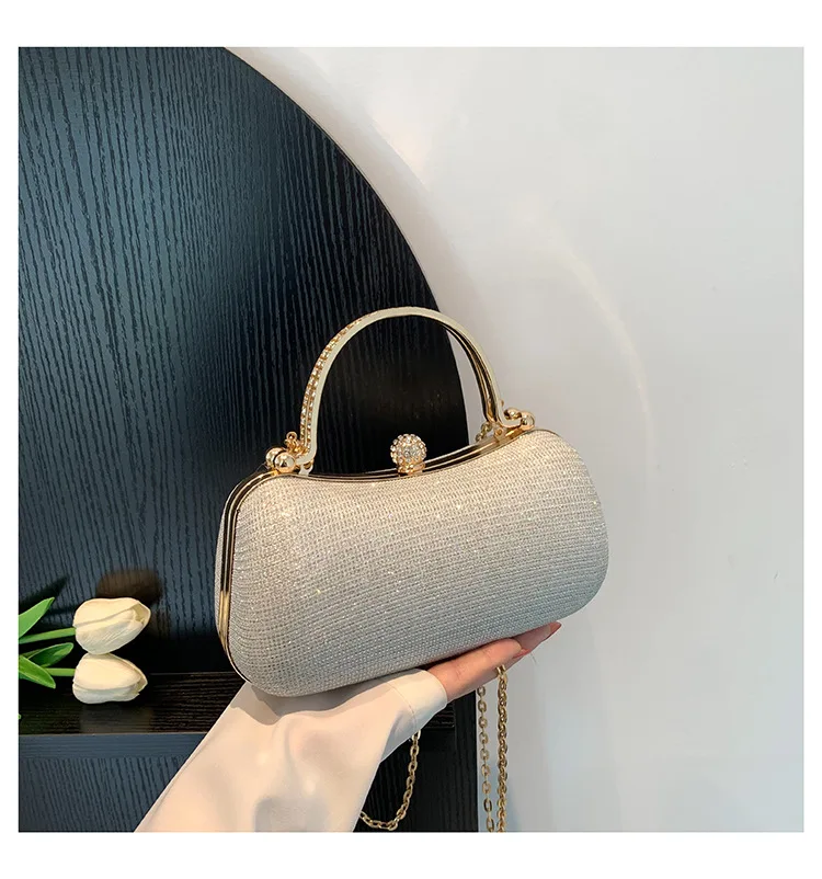 Fashion Girls Bling Diamond Sequined Purses Luxury Evening Handbag Lady Shoulder Hand Bag For Women