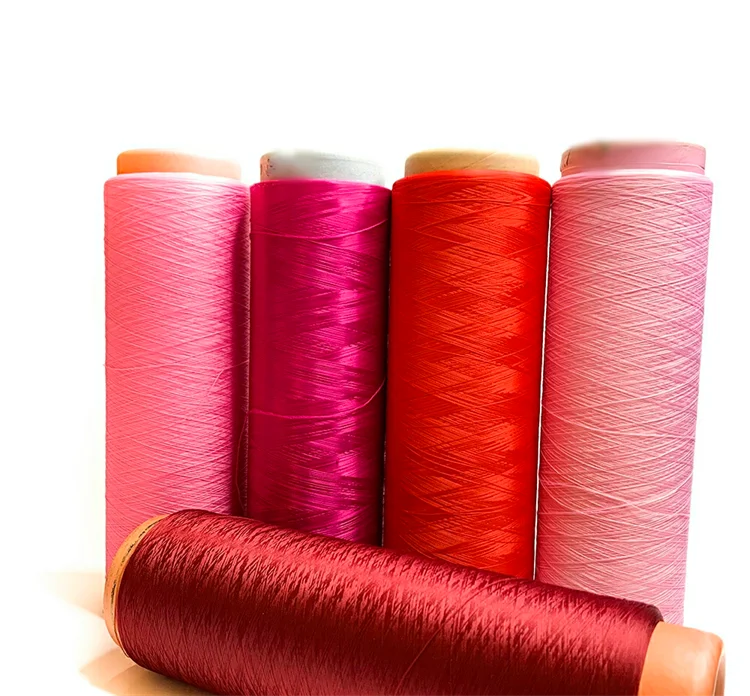 75D/36F dope dyed color polyester DTY filament yarn for knitting