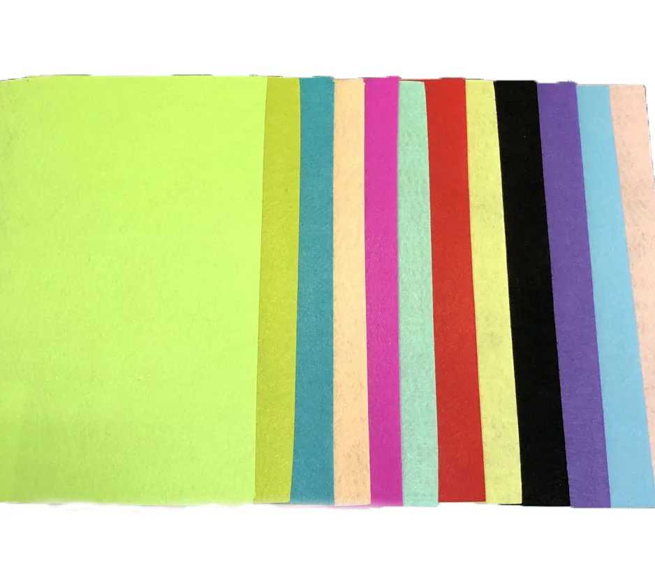 Good quality absorbent cellulose wadding donmez tekstil fabric colored felt cloth nonwoven felt fabric roll