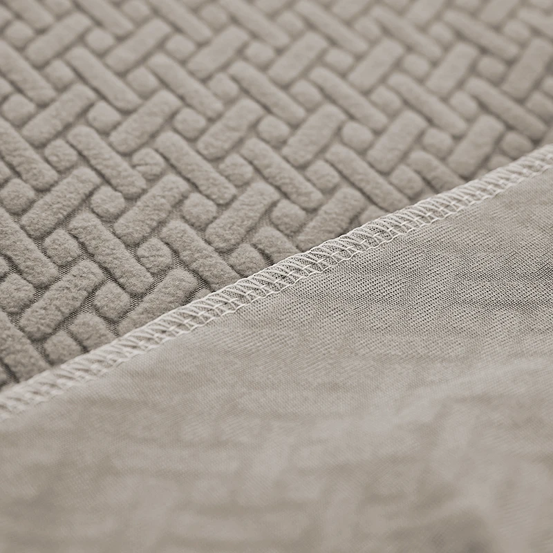 Solid Color Elastic Slipcovers Couch Cover Stretch Sofa Towel Corner Sofa Covers 3 Seats  For Fully Wrapped Chaselong Cover