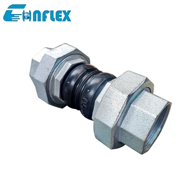 EPDM Stainless Steel Screwed Union Bspt Threaded Joint Rubber Flexible Connector