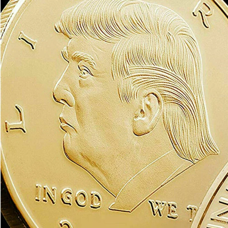  Золотые памятные монеты Трампа диаметром 40 мм от производителя на заказ коллекционный подарок сувенир