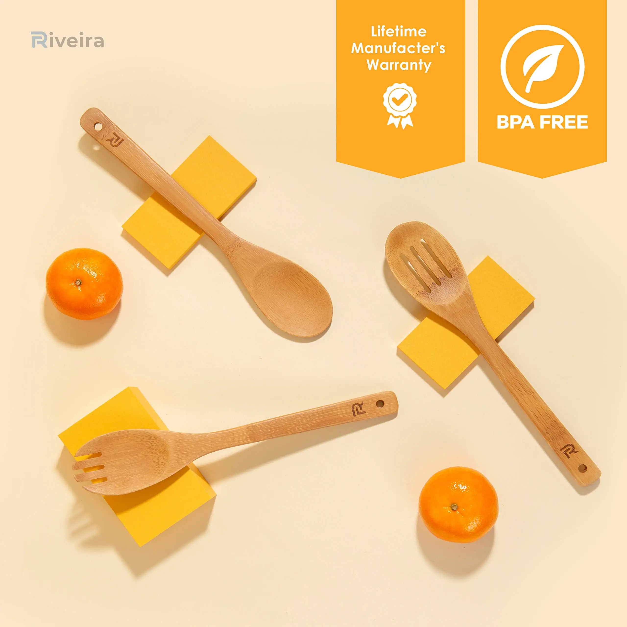 New Kitchen Gadgets Bamboo Cooking Utensils Set Wooden Cooking Spoon Non Stick Bamboo Spatula Set
