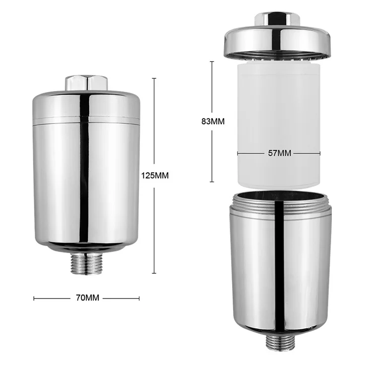 20 stages shower water filter with KDF55 Calcium sulfite activated carbon replacement shower filter