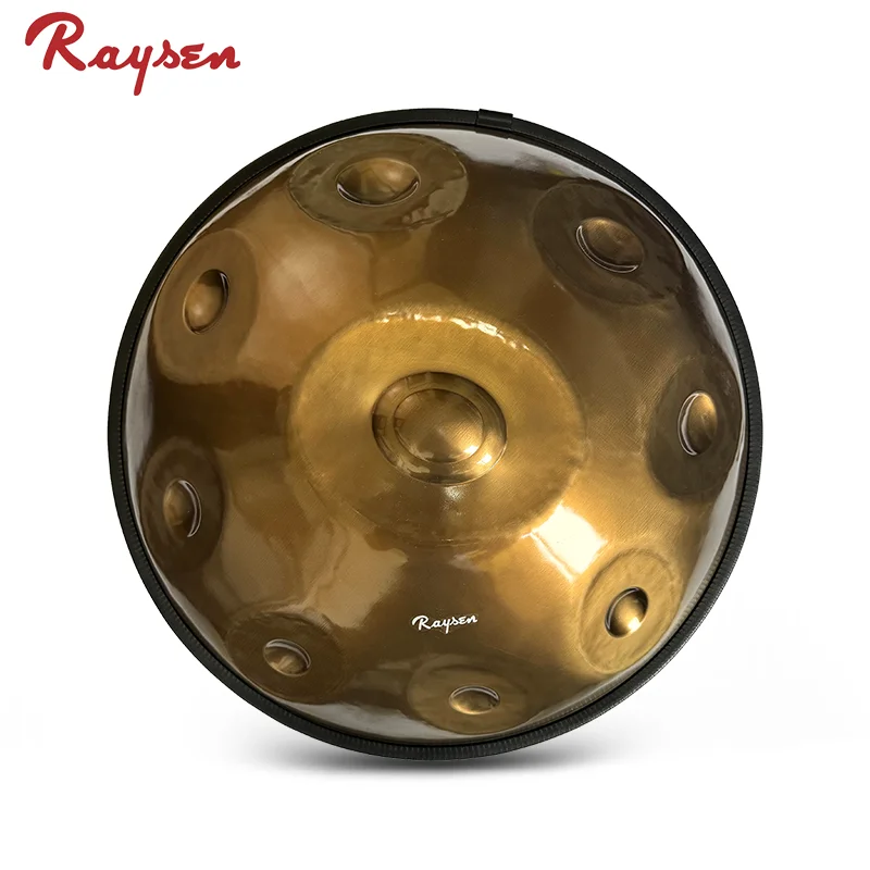 Raysen Master Series Handpan Fully Handcrafted and High-quality Handpan 53 cm 432 HZ /440 HZ 9+2 notes D AnnaZiska Handpan Drum
