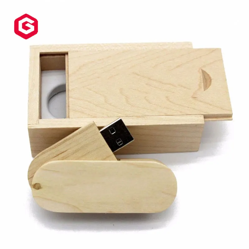 Custom laser engraved LOGO natural bamboo swivel wooden pendrive usb flash drive memoria usb 2.0 3.0 1 2 4 8 16 32 64 128 256 gb