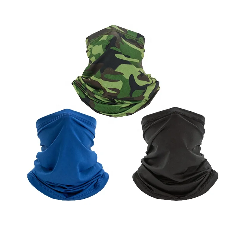 OEM пользовательский логотип моющийся пыленепроницаемый дышащий чехол для лица камуфляжная мягкая бандана Маскировочный шарф шейный Гетр
