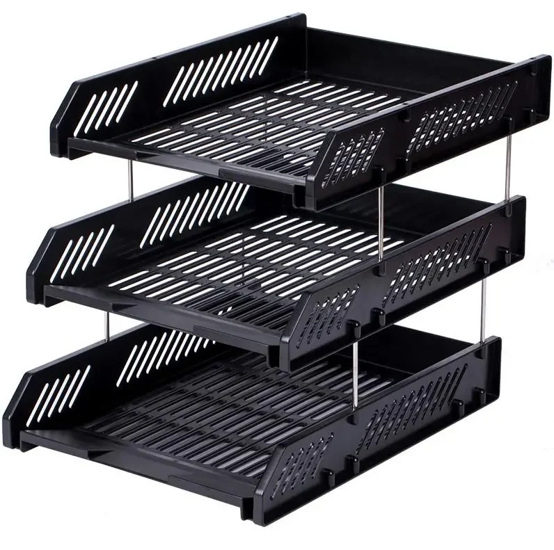 YP-T04 Anti Static Office File Tray/Triple File Management ESD Rack/Three-Layer File Hanaper Document  Antistatic Rack