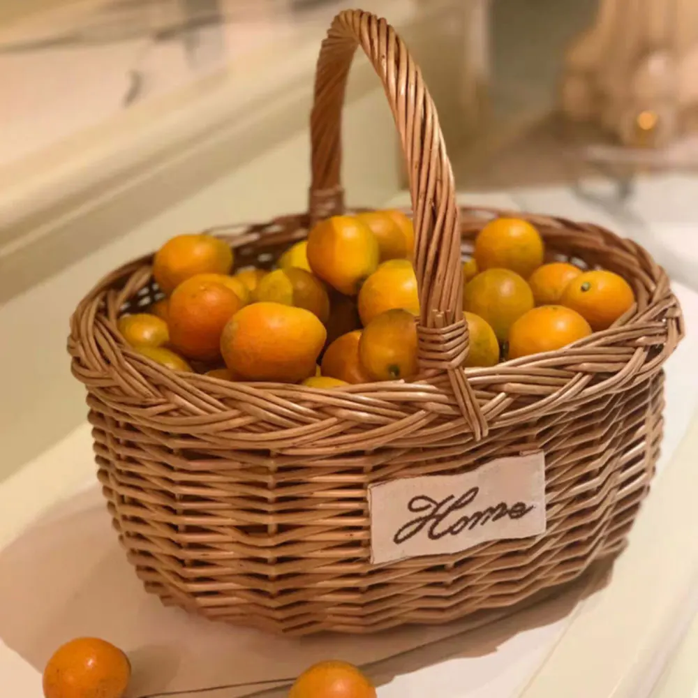 Handmade Wholesale Decoration Willow Wicker Gift Hamper Basket