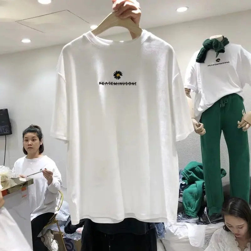 
2020 New Summer Short-Sleeve Tops Fashion Women Custom T-shirt 