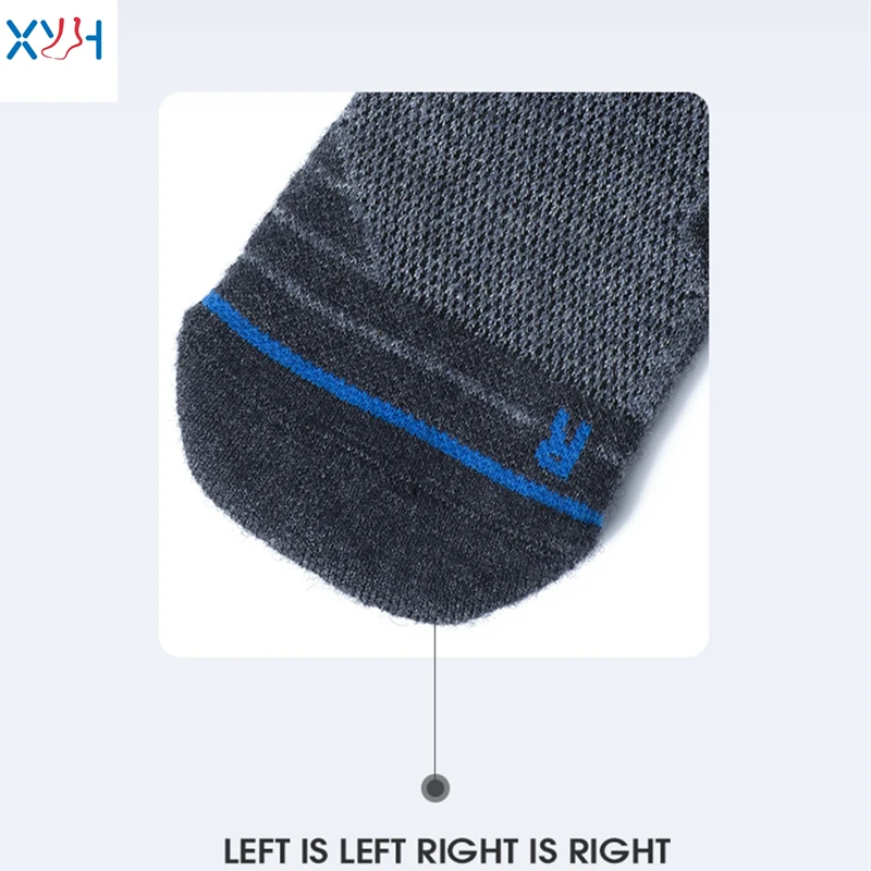 OEM Custom Premium Merino Outdoor Sports Socks Men Athletic Terry Cushion Socks Warm Wool Seamless Thick Socks