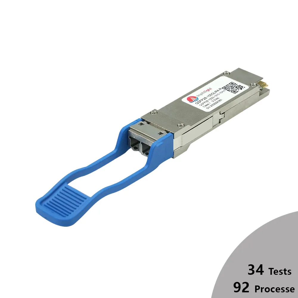 
100GBASE LR4-R 1310nm 10km QSFP28 100G LC Duplex Transceiver Module 