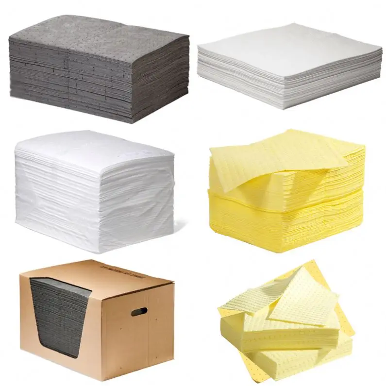 Meltblown Oil Absorbing Spill Shock Water Univers Absorb Machine Absorber Medical Liquid Gray Pad
