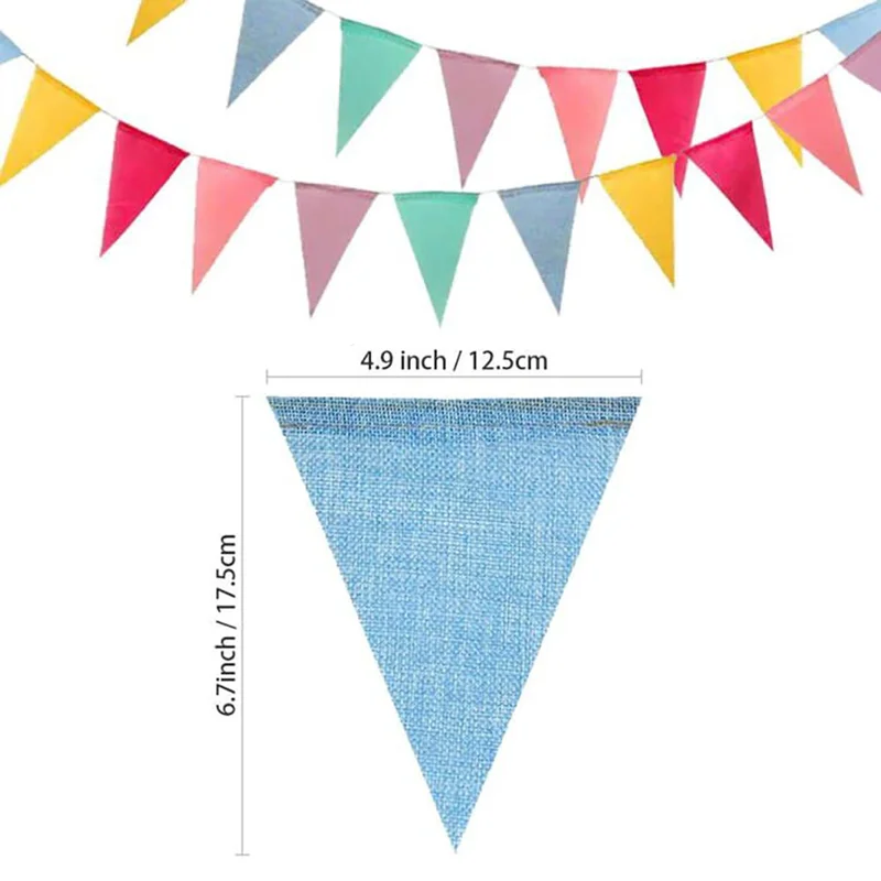 Factory Direct Sale Custom Various Styles  String Flag Custom Pennant String Flags Orange Triangle Flags String