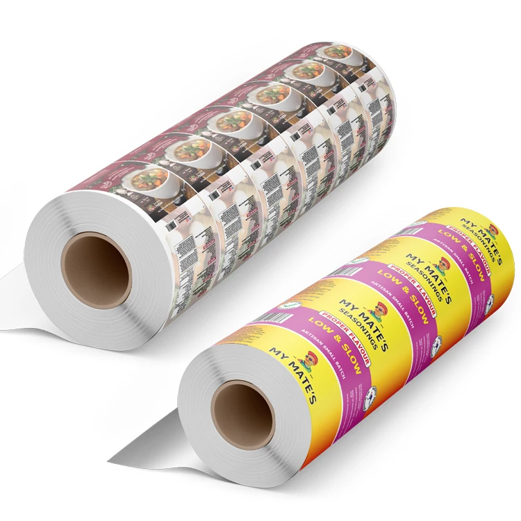 Custom Printed Aluminum Foil Holographic Cold Lamination Kraft Paper Sachet Potato Chips Packaging Plastic Film Roll